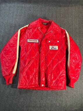 Swingster Parnelli Jones Firestone Vintage 60's/70's Racing Car Jackets Sz Small